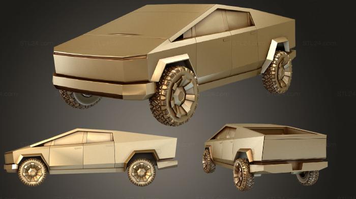 Vehicles (Cybertruck, CARS_1236) 3D models for cnc